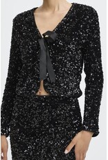 b.young b.young - Paillet Bow Sequin Jacket (Meteorite)