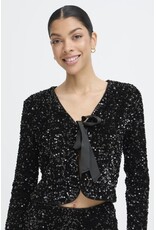 b.young b.young - Paillet Bow Sequin Jacket (Meteorite)