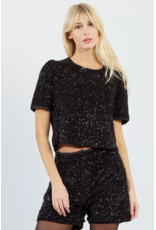 Molly Bracken Molly Bracken -  Sequin Shorts (Black)