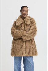b.young b.young - Kaja Faux Fur Coat (Tiger's Eye)