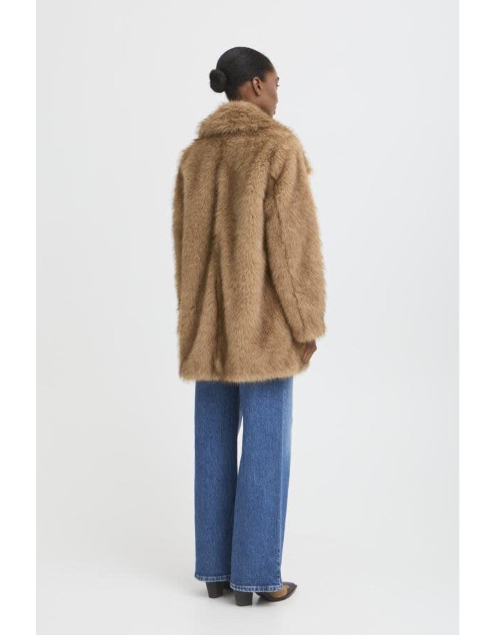 b.young b.young - Kaja Faux Fur Coat (Tiger's Eye)