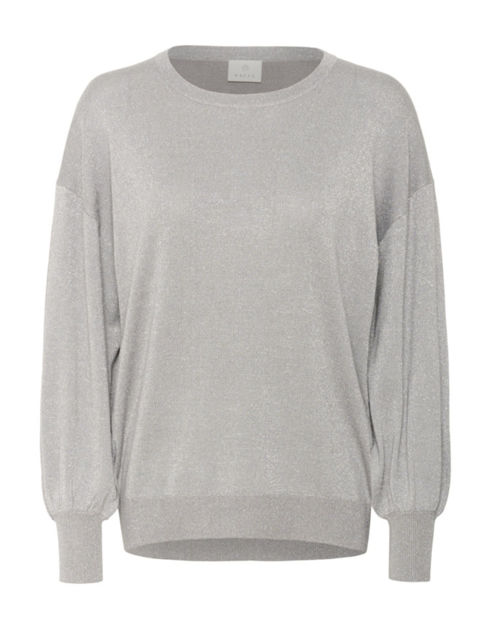 Kaffe Kaffe - Regina O Neck Sweater (Grey Silver Metallic)