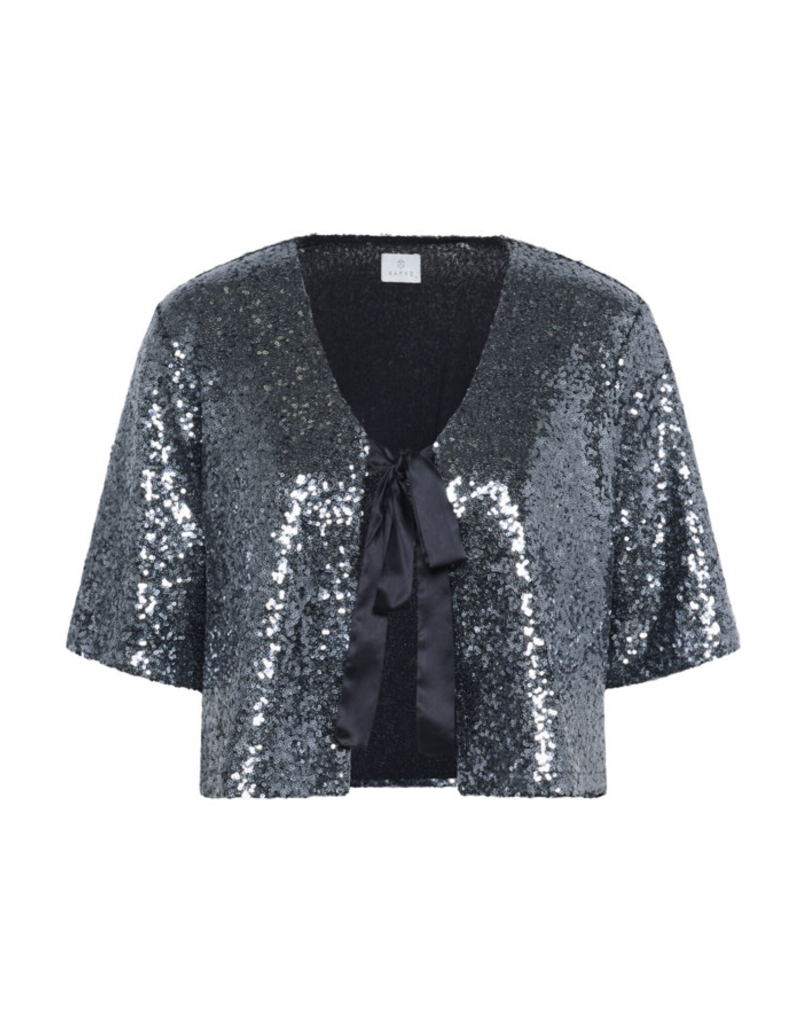 Kaffe Kaffe - Lau Sequin Cardigan (Dark Silver)