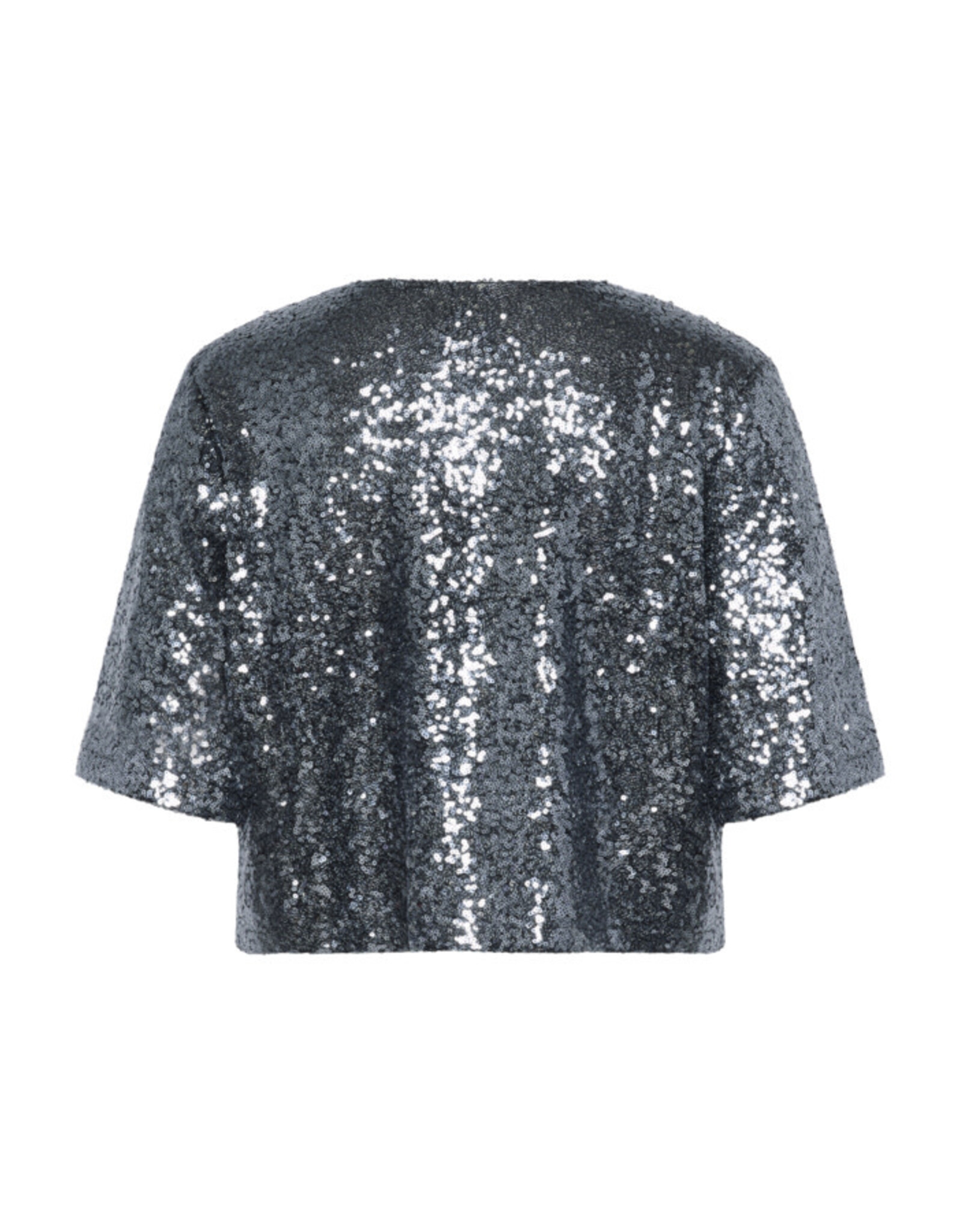 Kaffe Kaffe - Lau Sequin Cardigan (Dark Silver)