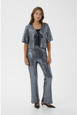 Kaffe Kaffe - Lau Sequin Cardigan (Dark Silver)