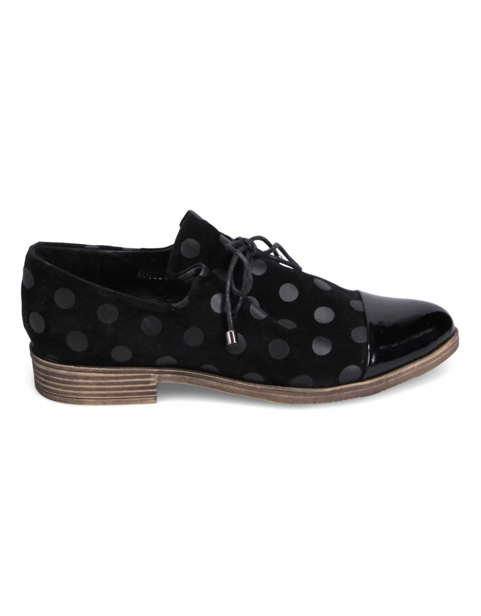 Django and Juliette Django & Juliette - Kotty (Black / Black Dot Patent Suede)