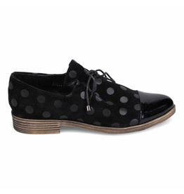 Django and Juliette Django & Juliette - Kotty (Black / Black Dot Patent Suede)