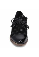 Django and Juliette Django & Juliette - Kotty (Black / Black Dot Patent Suede)