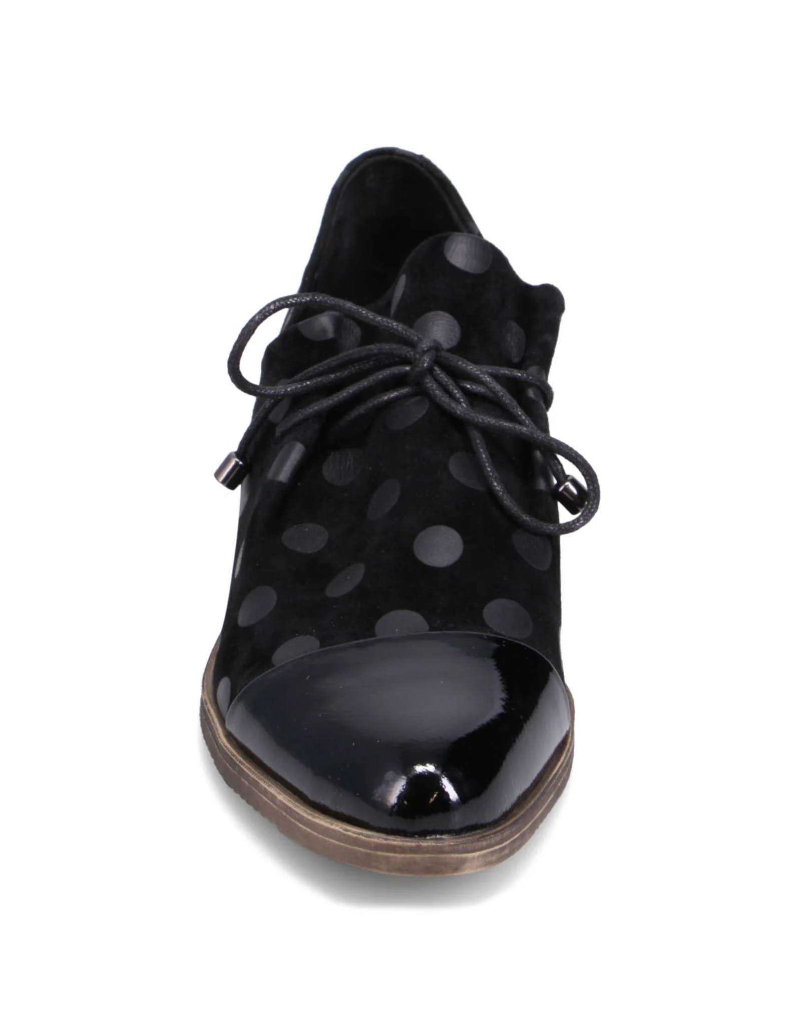 Django and Juliette Django & Juliette - Kotty (Black / Black Dot Patent Suede)
