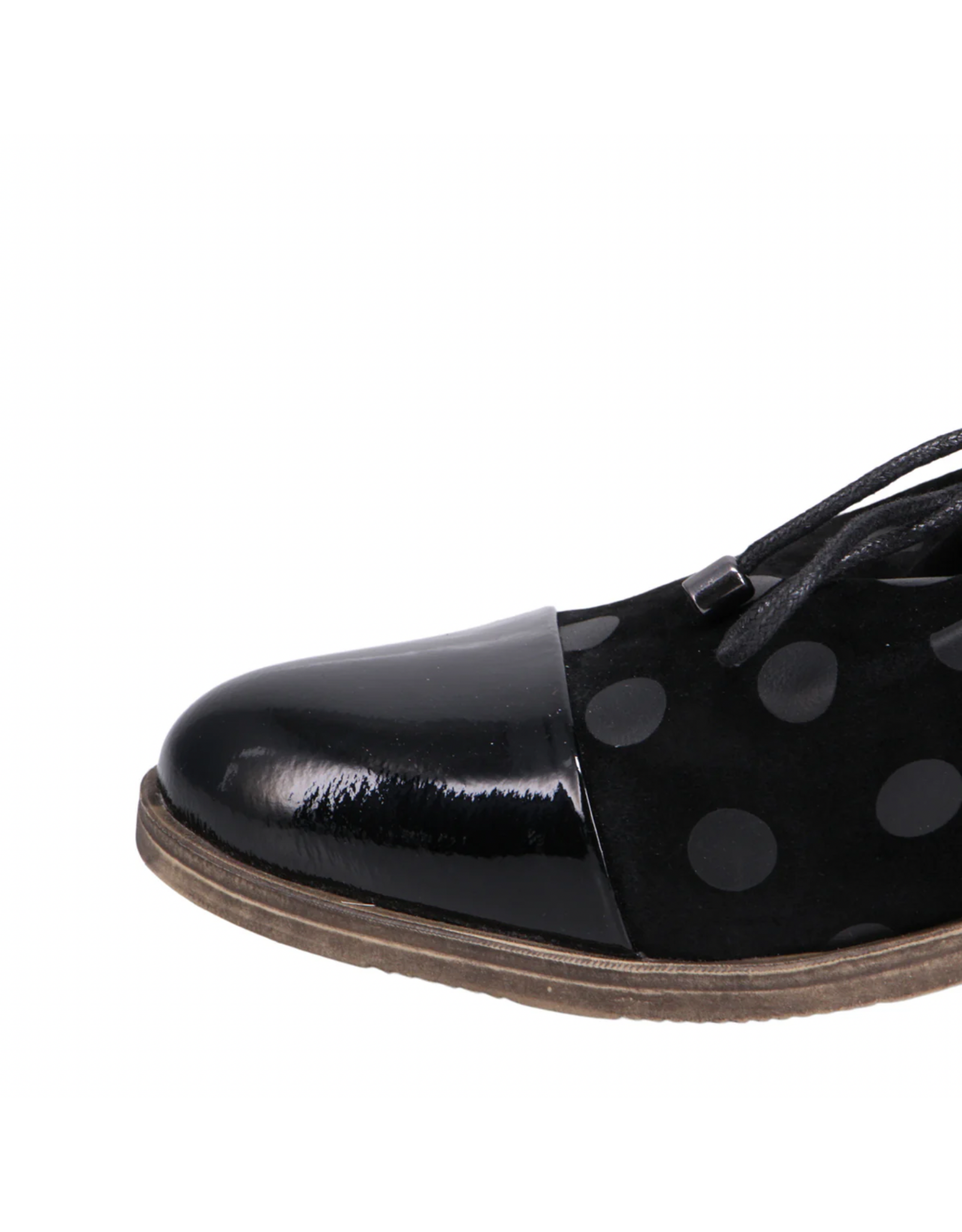 Django and Juliette Django & Juliette - Kotty (Black / Black Dot Patent Suede)