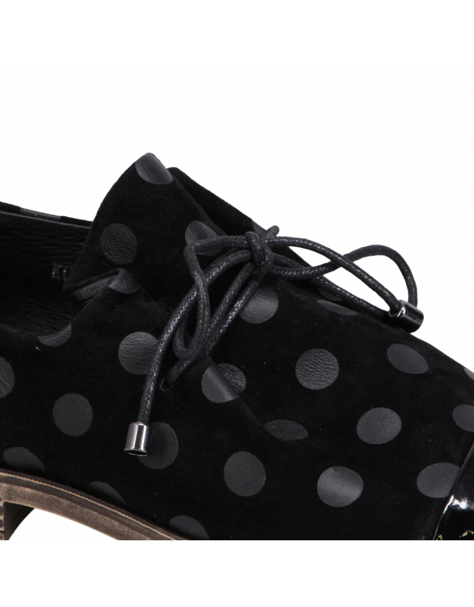 Django and Juliette Django & Juliette - Kotty (Black / Black Dot Patent Suede)