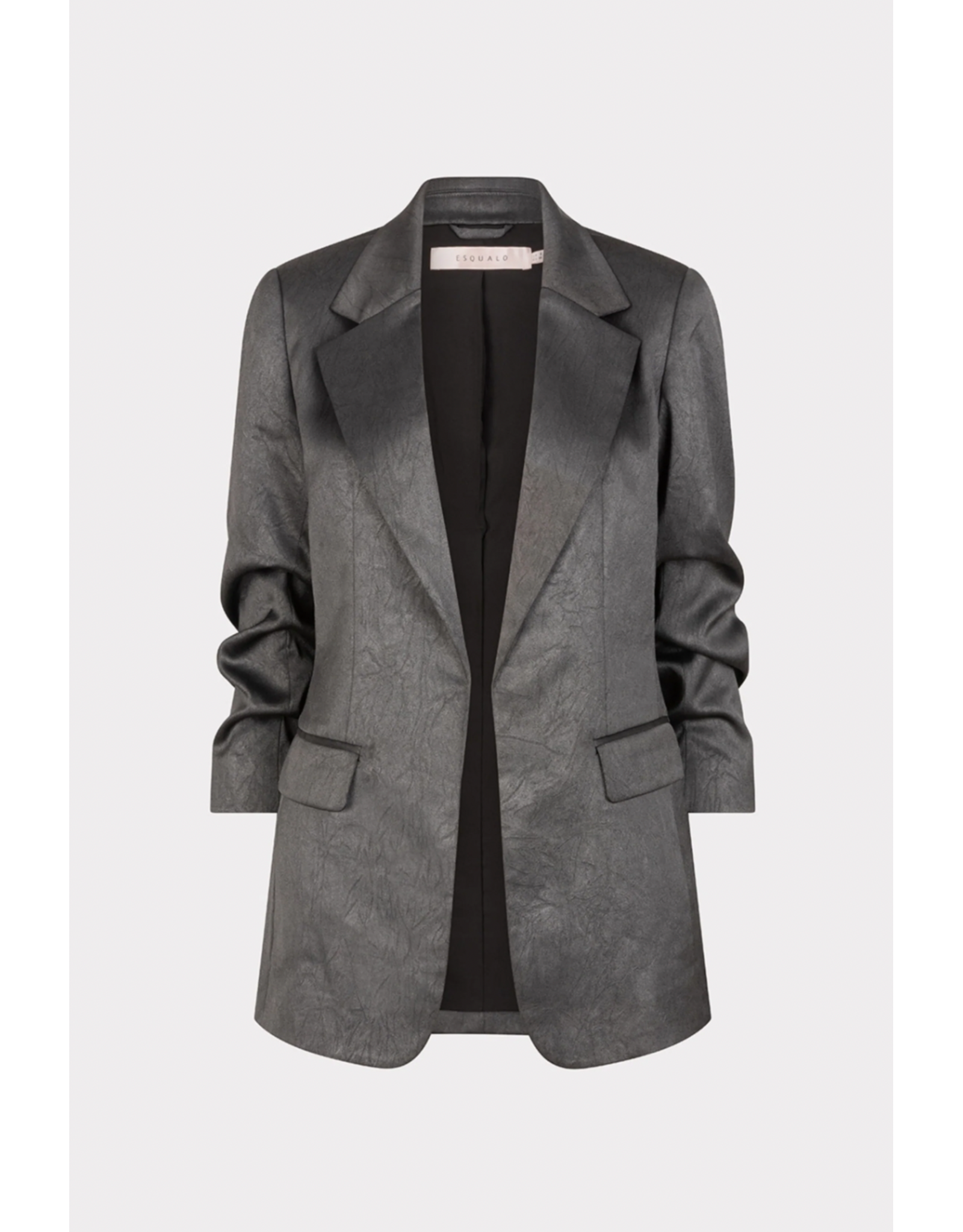 EsQualo Esqualo - Shimmer Crinkle Blazer (Anthracite)