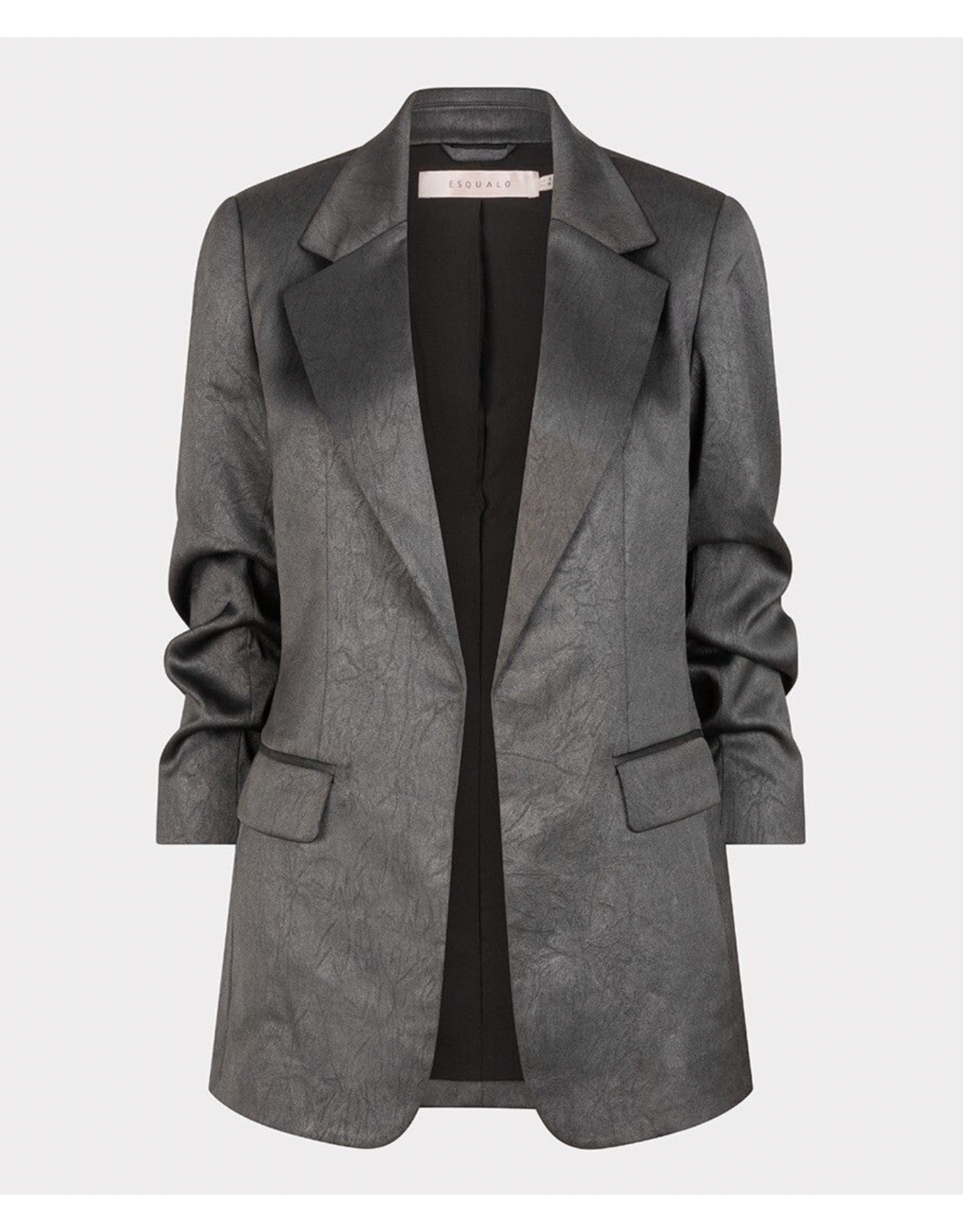 EsQualo Esqualo - Shimmer Crinkle Blazer (Anthracite)