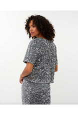 EsQualo Esqualo - Sequin Top (Silver)