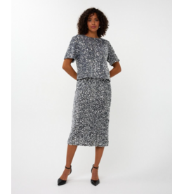 EsQualo Esqualo - Sequin Skirt (Silver)