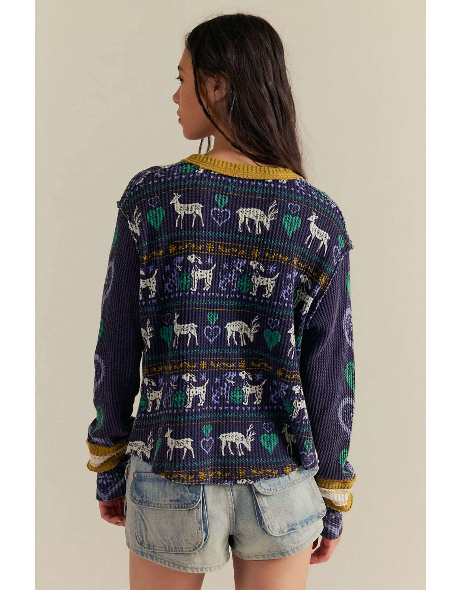 Free people Free People - We The Free Blissful Layering Tee (Navy)