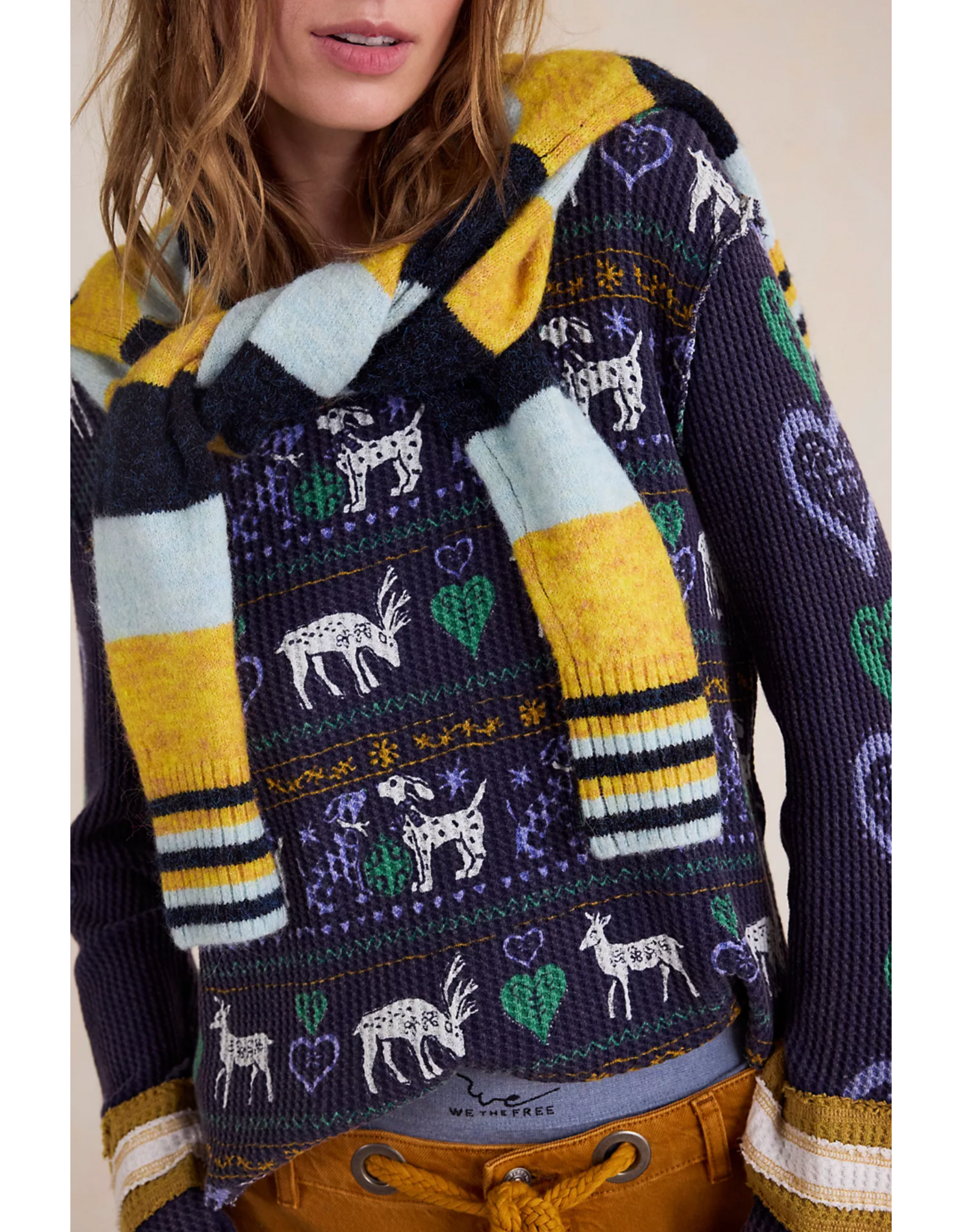 Free people Free People - We The Free Blissful Layering Tee (Navy)