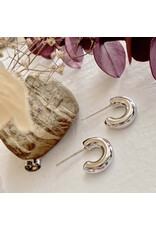 Pika & Bear Pika & Bear - "Tala" 12mm Chunky Hoops with Sterling Silver Posts