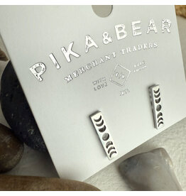 Pika & Bear Pika & Bear - "Synodic" Moon Phase Stud Earring