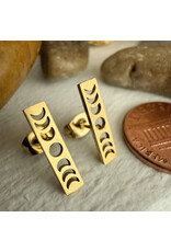 Pika & Bear Pika & Bear - "Synodic" Moon Phase Stud Earring