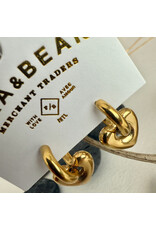 Pika & Bear Pika & Bear - "Love Bites" Heart Charm Hugger Hoop Earrings