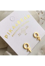 Pika & Bear Pika & Bear - "She" Feminine Symbol Stud