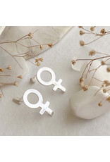 Pika & Bear Pika & Bear - "She" Feminine Symbol Stud