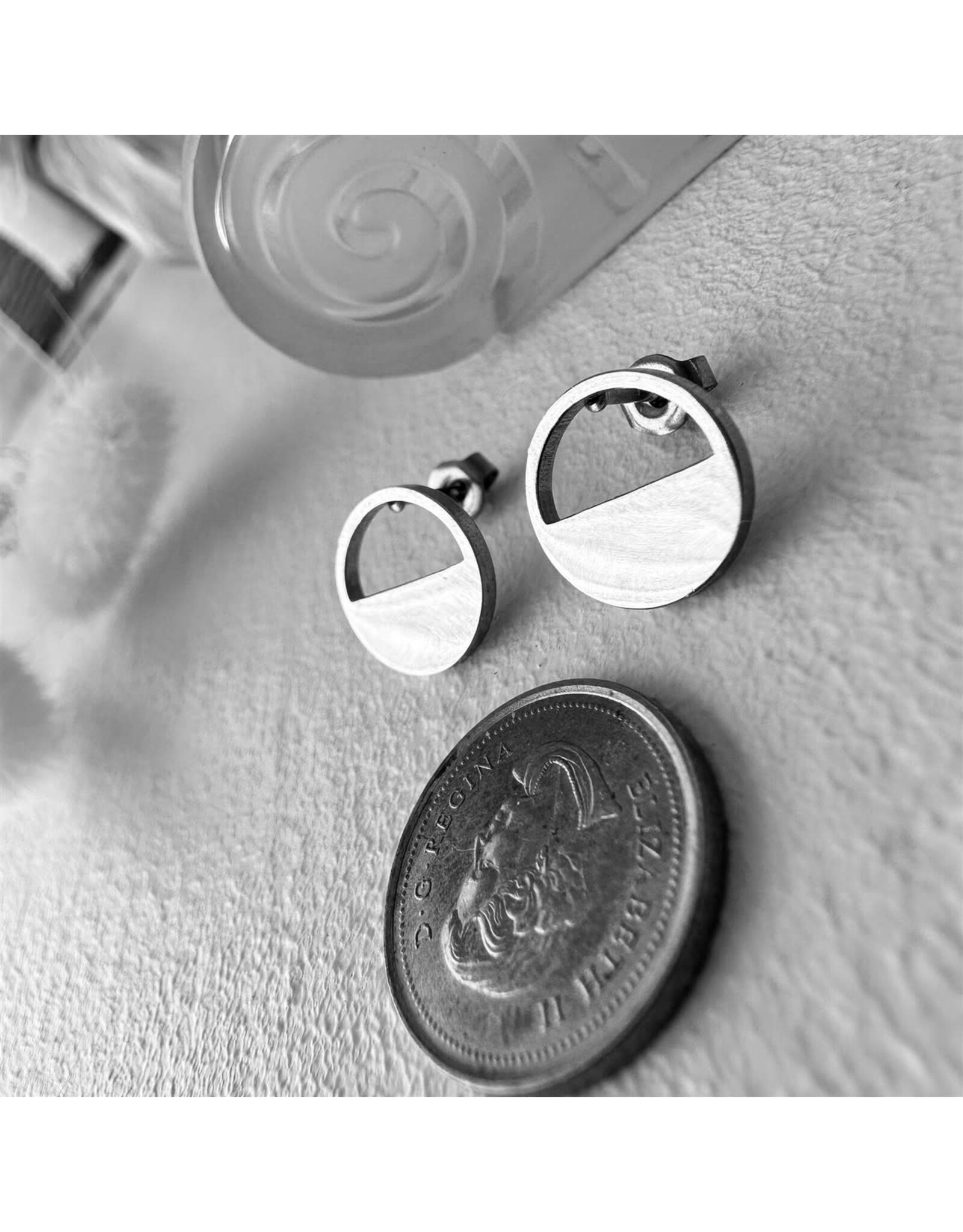 Pika & Bear Pika & Bear - "Horizon" Silhouette Stud Earrings