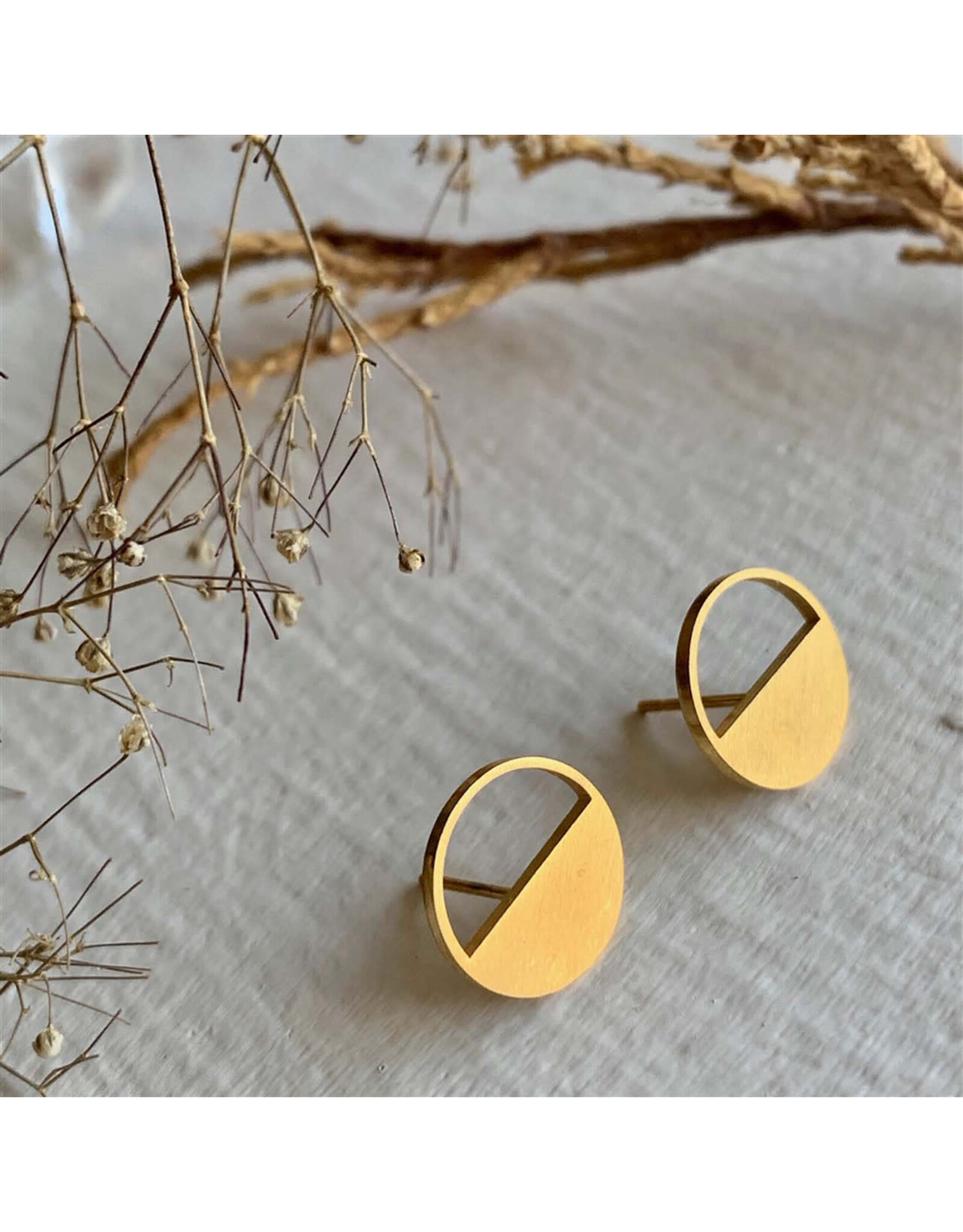 Pika & Bear Pika & Bear - "Horizon" Silhouette Stud Earrings