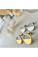 Pika & Bear Pika & Bear - "Horizon" Silhouette Stud Earrings