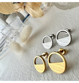 Pika & Bear Pika & Bear - "Horizon" Silhouette Stud Earrings