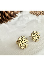 Pika & Bear Pika & Bear - "Neige" Snowflake Stud Earrings