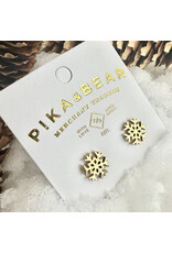 Pika & Bear Pika & Bear - "Neige" Snowflake Stud Earrings