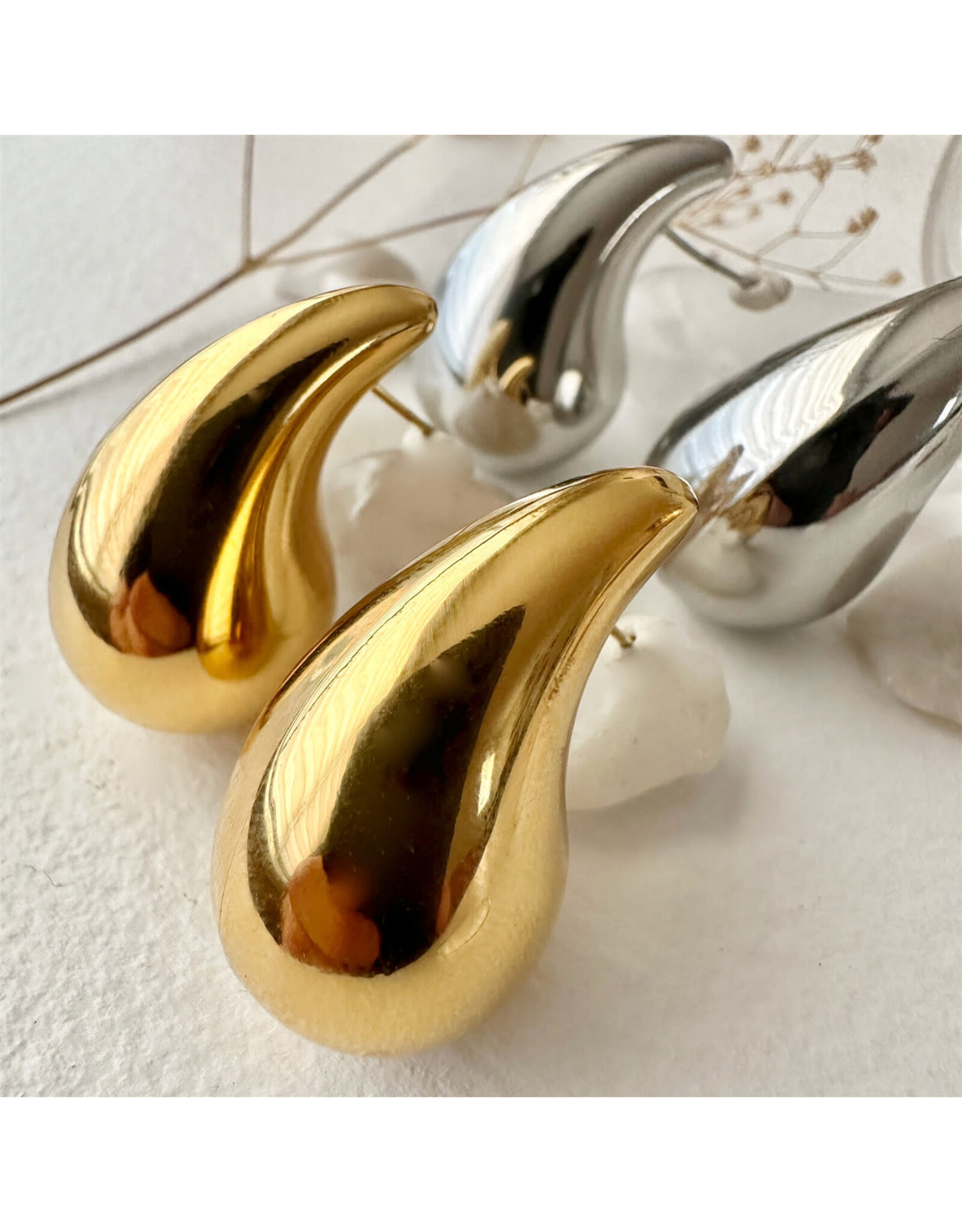 Pika & Bear Pika & Bear - Kisa Oversized Teardrop Earrings