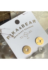Pika & Bear Pika & Bear - "Anemoi" Compass Silhouette Stud  Earrings in Gold