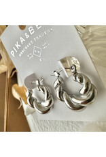 Pika & Bear Pika & Bear - "Torsade" Twisted Hoop Earrings