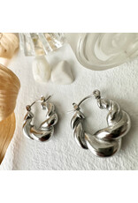 Pika & Bear Pika & Bear - "Torsade" Twisted Hoop Earrings