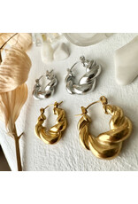 Pika & Bear Pika & Bear - "Torsade" Twisted Hoop Earrings