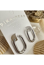 Pika & Bear Pika & Bear - "Lucille" Oblong Hinge Hoop Earrings