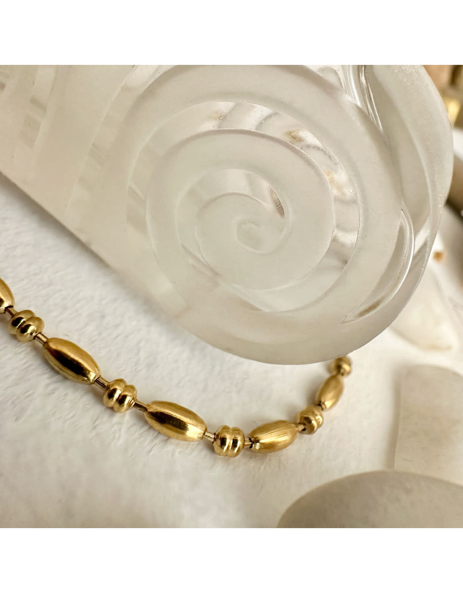 Pika & Bear Pika & Bear - "Iliana" Beaded Bracelet in Gold