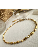 Pika & Bear Pika & Bear - "Iliana" Beaded Bracelet in Gold