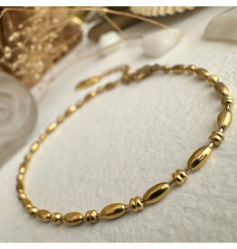 Pika & Bear Pika & Bear - "Iliana" Beaded Bracelet in Gold