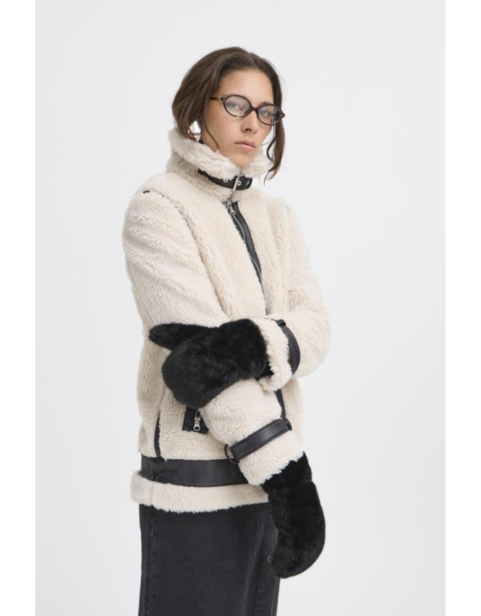 b.young b.young - Wolfie Mittens (Black)