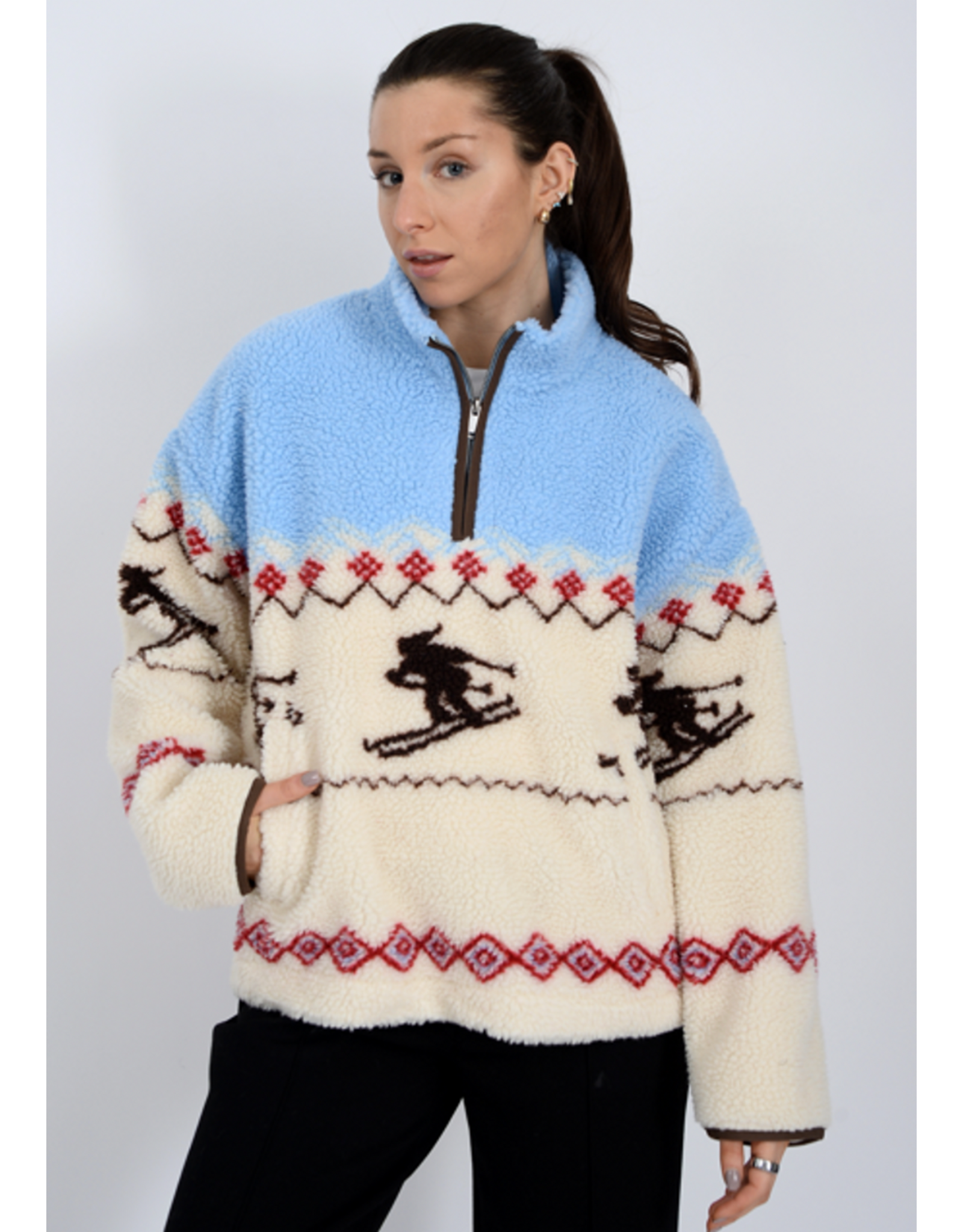 RD Style RD Style - Alpine Sherpa 1/2 Zip Front (Skier)
