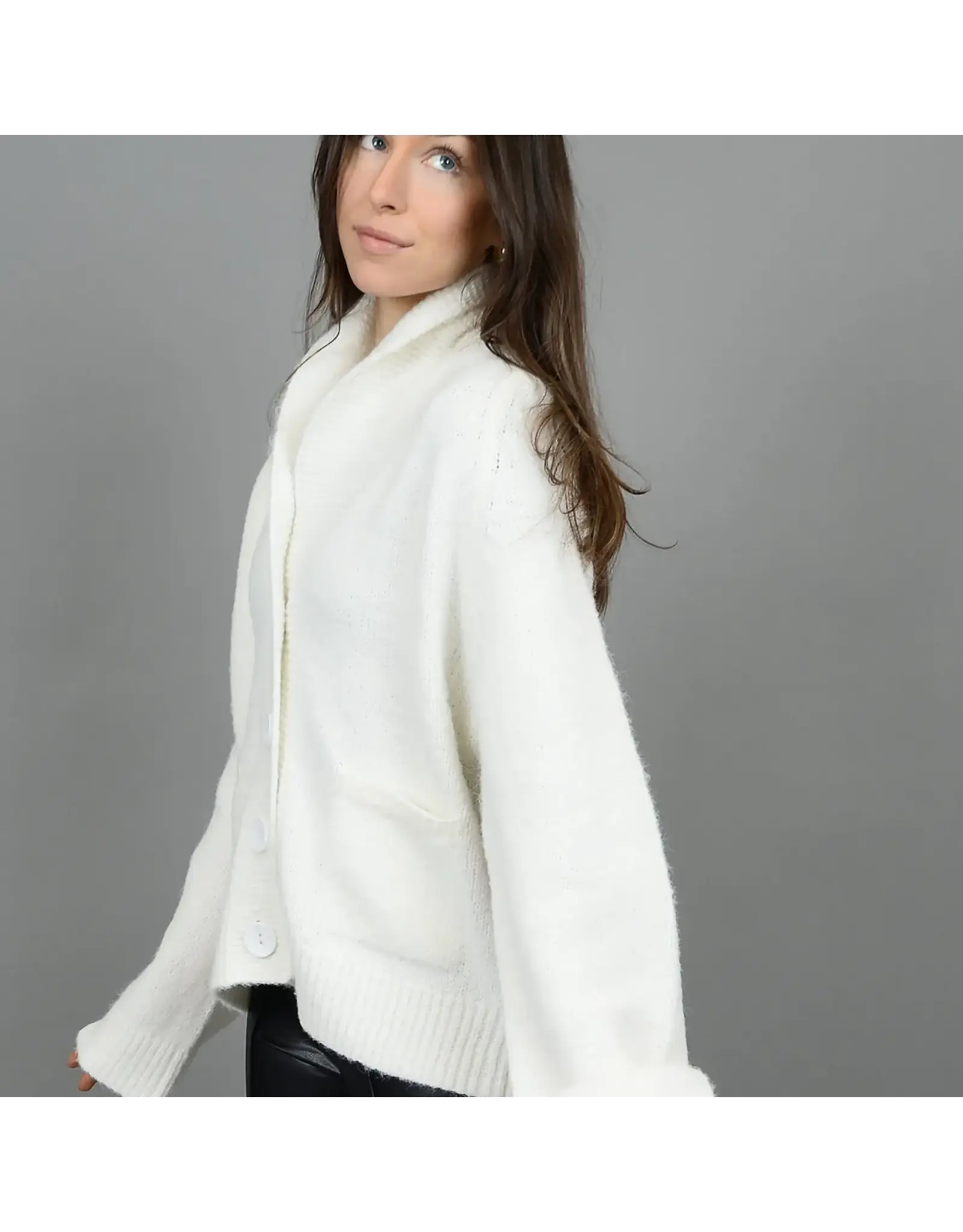 RD Style RD Style - Hildegard Shawl Neck Cardigan (Ivory)