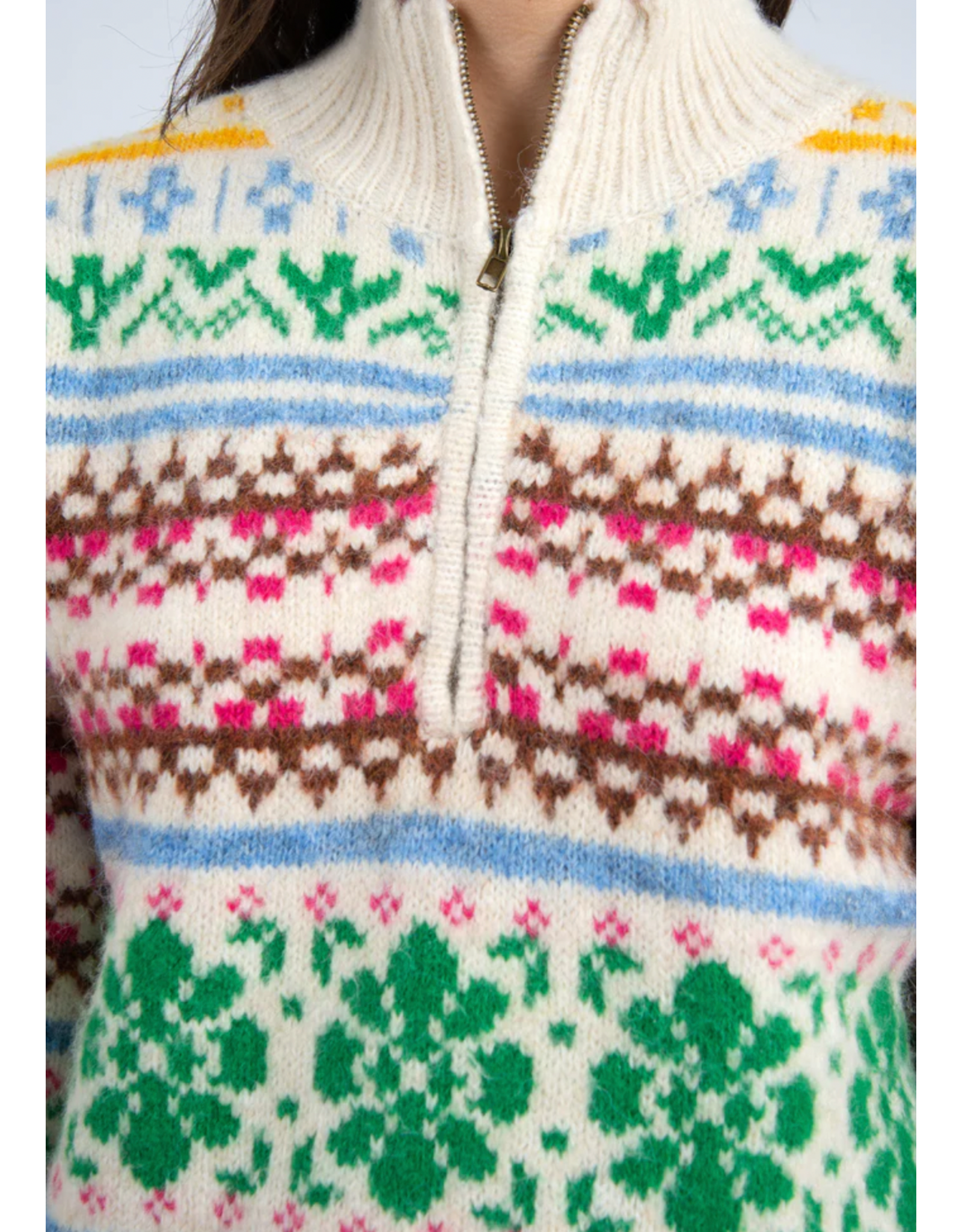 RD Style RD Style - Urania Long Sleeve Troyer (Cream)