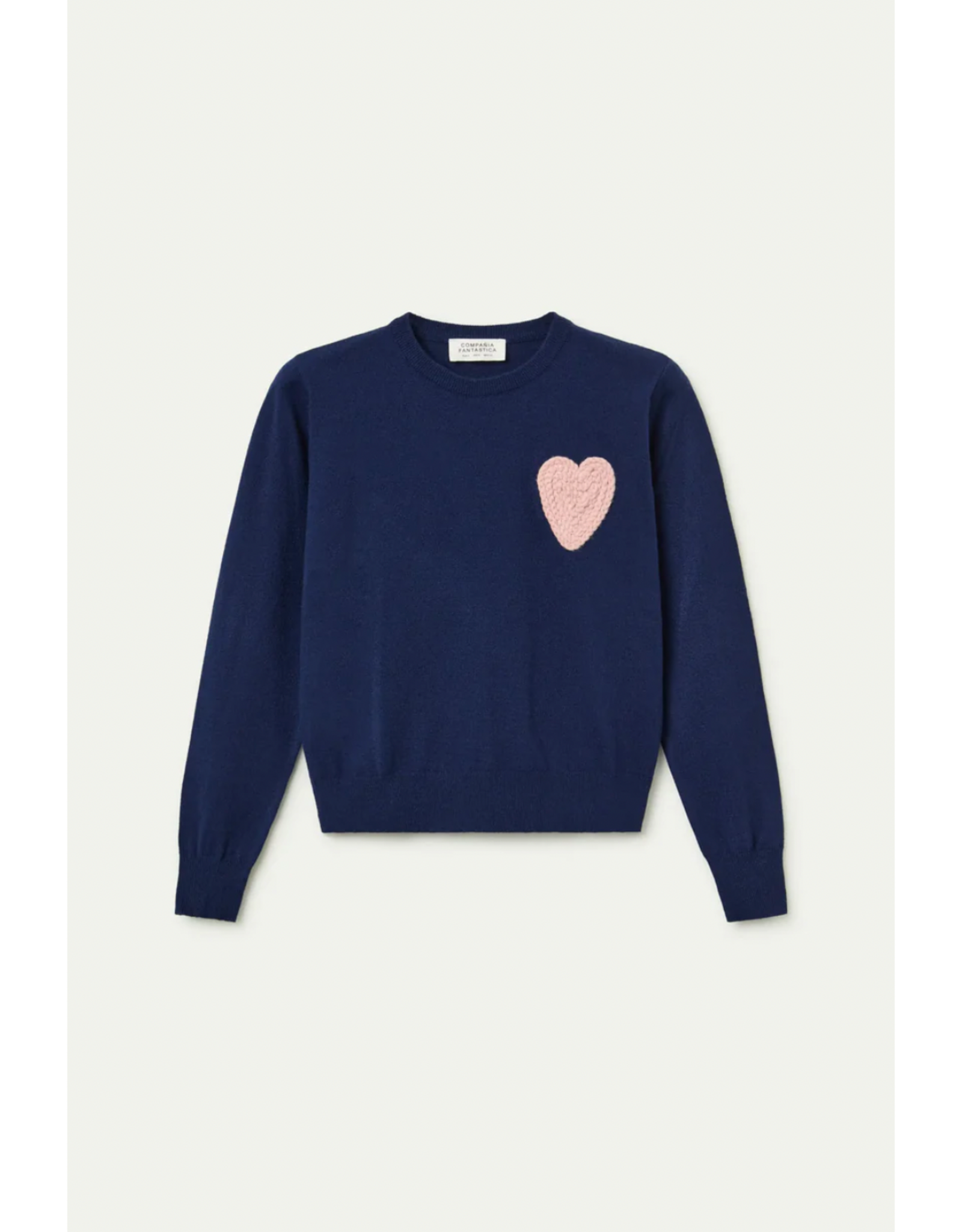 Compania Fantastica Compania Fantastica -  Jumper Heart Patch (Navy)