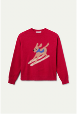 Compania Fantastica Compania Fantastica - Skiing Dog Jumper Jacquard (Red)