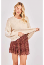 Sadie & Sage Sadie & Sage - Tinsley Hand Embroidered Sweater (Ivory)