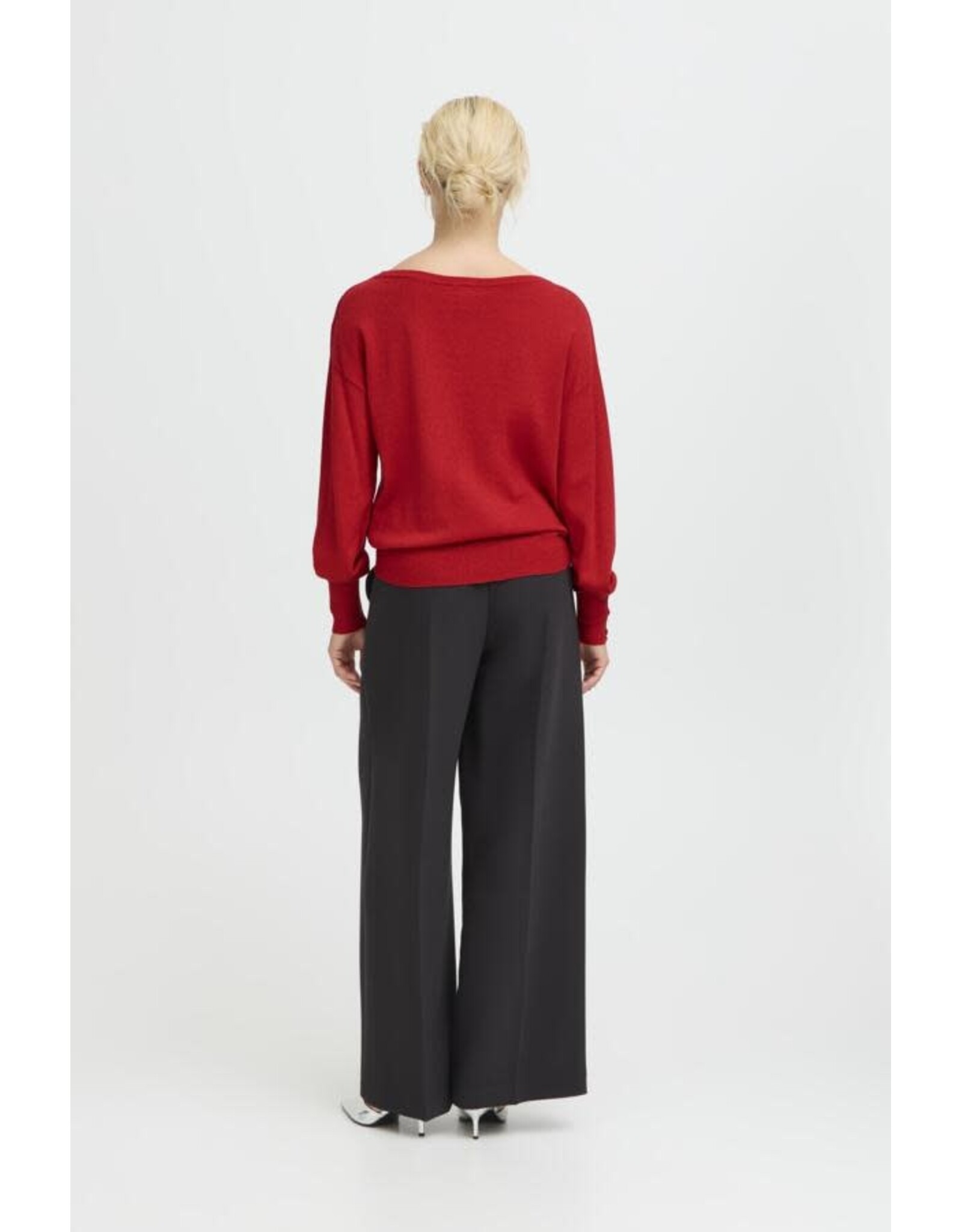 b.young b.young - Mobbe Boatneck Jumper (Barbados Cherry)